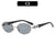 Moderne ovale Rahmen Sonnenbrille