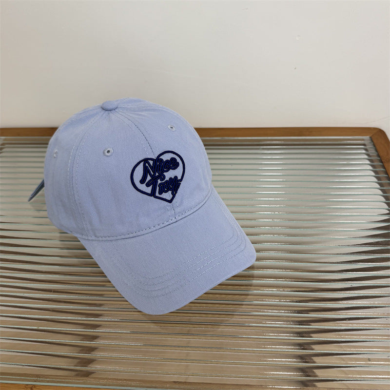 Frauen Bestickte Herz-Detail Baseballmütze Brehn