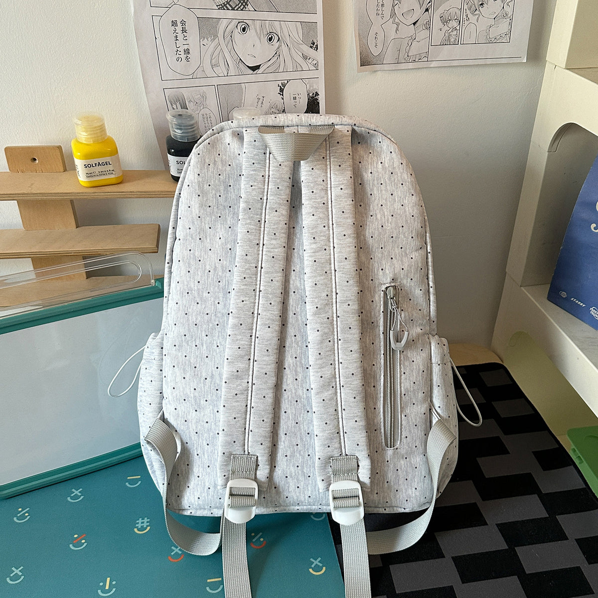 Stylischer gepunkteter Rucksack Brehn