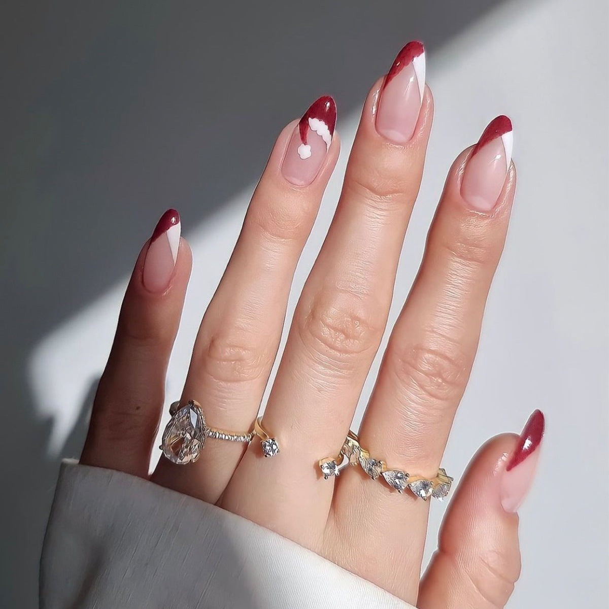 Kunstnagelset mit festlichem Winterthema Brehn