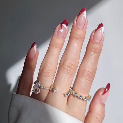 Kunstnagelset mit festlichem Winterthema Brehn