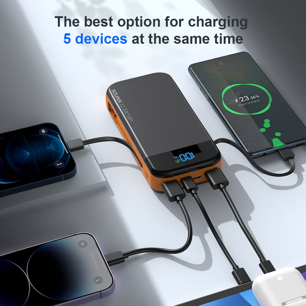 Hochleistungs Powerbank mit LED-Display und Schnelllade Technologie Brehn