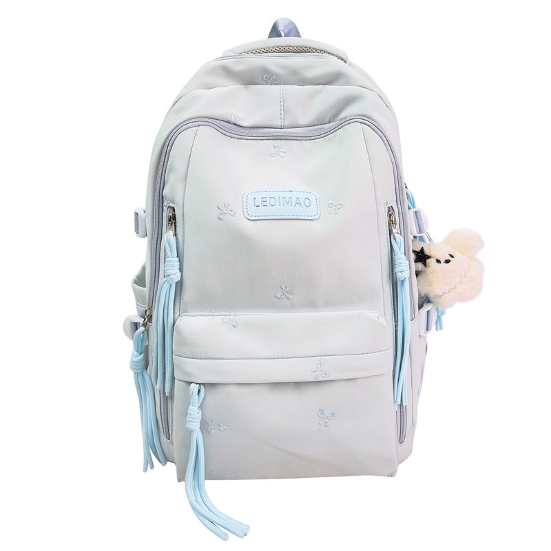 Lässiger bestickter Schulrucksack Brehn