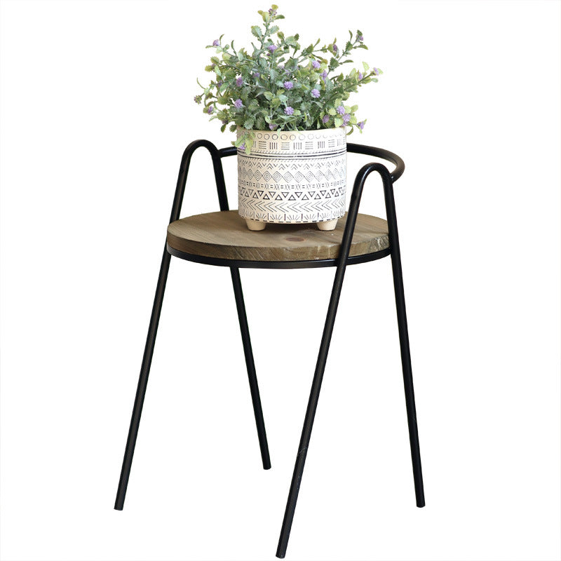 Moderner Hocker mit Holzsitz Brehn