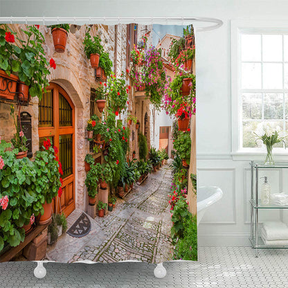 Floral Lane-inspirierte Duschvorhang Brehn
