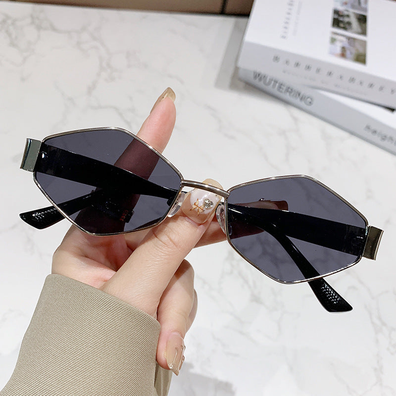 Damen geometrische Cat-Eye Sonnenbrille Brehn