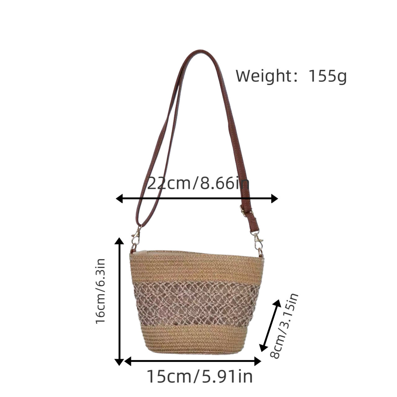 Schultertasche mit Raffinierten Häkel- Sowie Lederakzenten Brehn