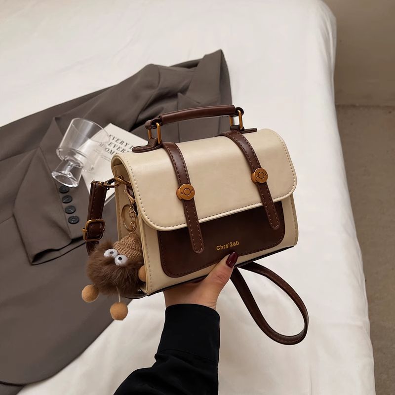 Strukturierte Kunstleder-Handtasche Brehn