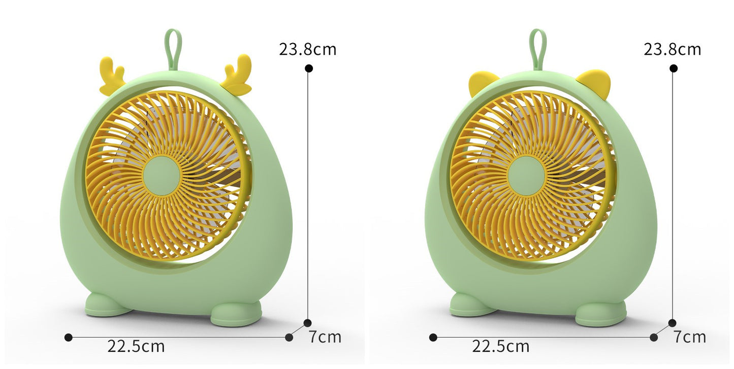 Damen Tragbarer Mini-Lüfter im kawaii Tierdesign Brehn