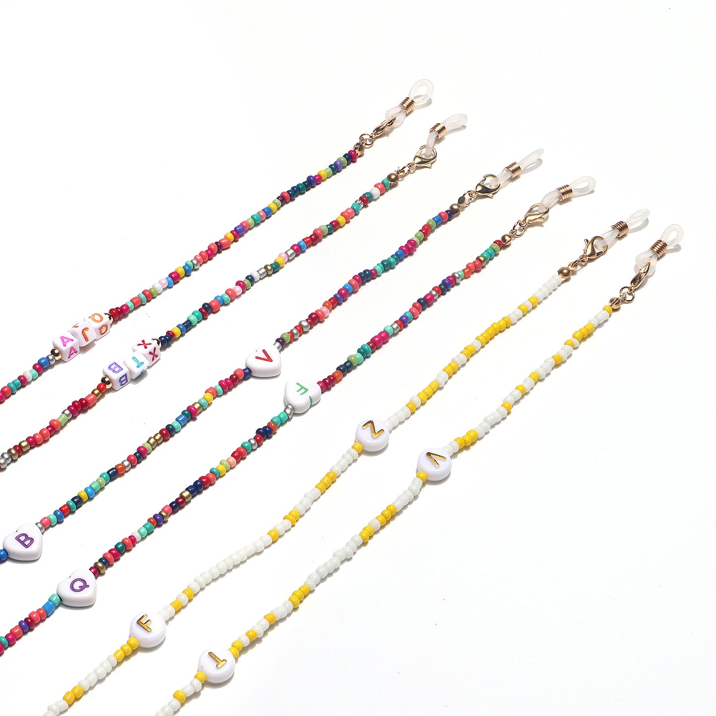 Bunte Perlen Brillen Kette Brehn