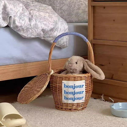 Handgewebter Dekorativer Picknickkorb Brehn