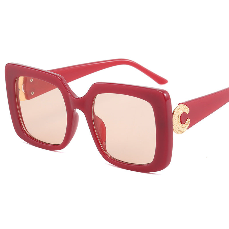 Damen modische Sonnenbrille im modernen quadratischen Design Brehn