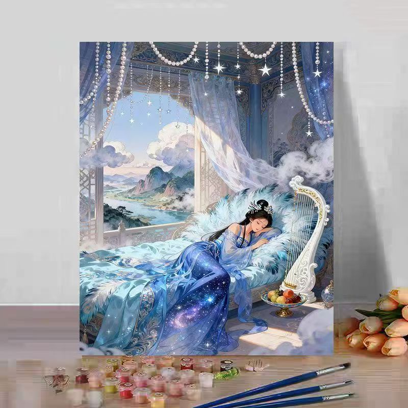 Fantasy Landschaft Malen nach Zahlen Kunstset Brehn