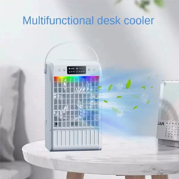 Unisex Einheitsgröße tragbarer Verdunstungstischventilator mit Griff und verstellbarem Multi-Geschwindigkeitsventilator Brehn