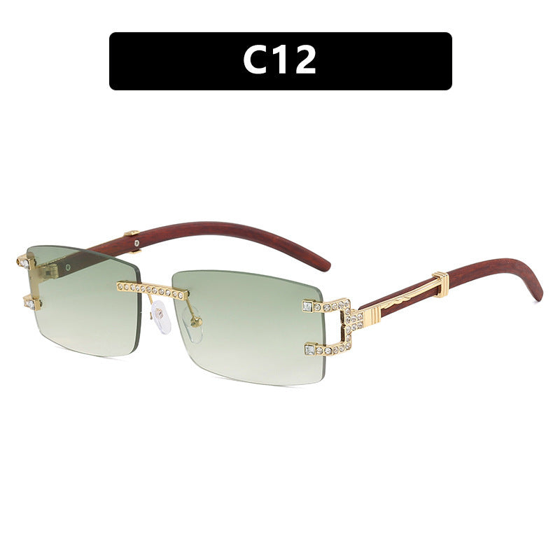 Damen exklusive Sonnenbrille im eleganten Design mit Strass-Akzenten Brehn