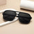 Damen Modische quadratische Sonnenbrille mit robustem Rahmen Brehn