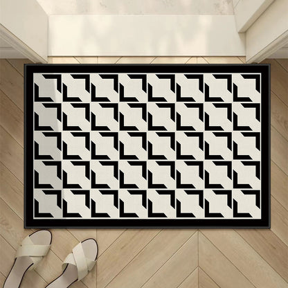 Geometrisch gemusterte Eingangsmatte
