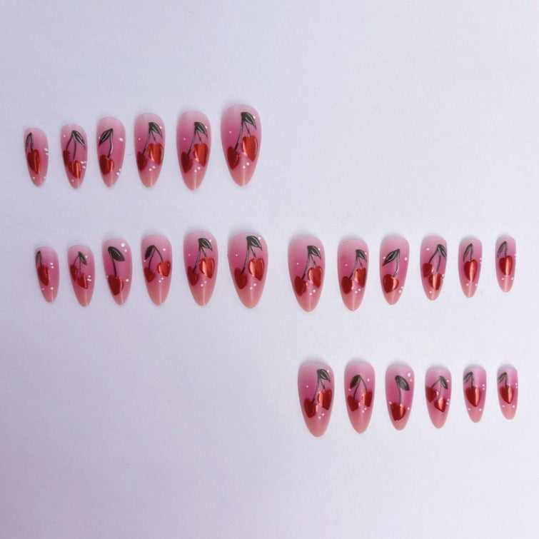 Kunstnail Art mit Kirschdesign Brehn