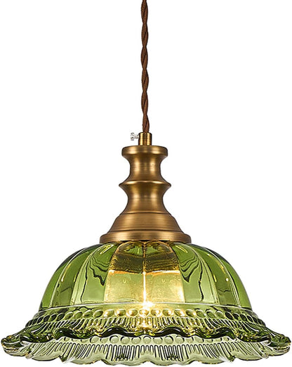 Vintage Glas Pendelleuchte