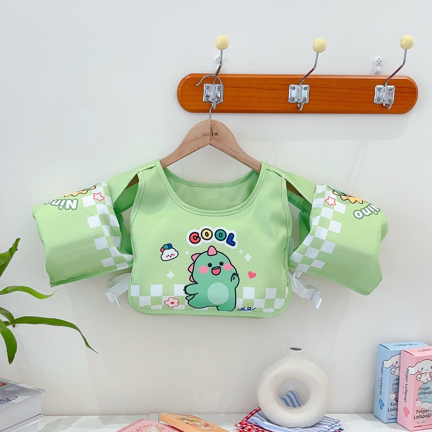 Damen Aufblasbare Schwimmhilfe mit farbigem Flamingo-Design Brehn