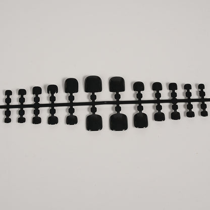 Glänzendes schwarzes Press-On-Nagelset Brehn