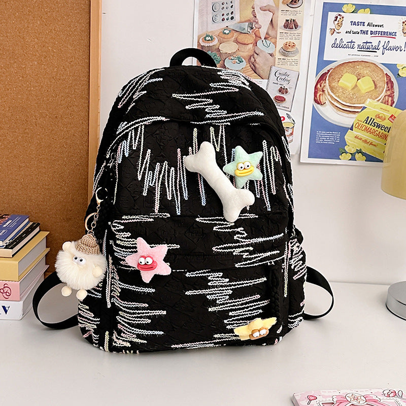 Abstrakt gemusterter Rucksack Brehn