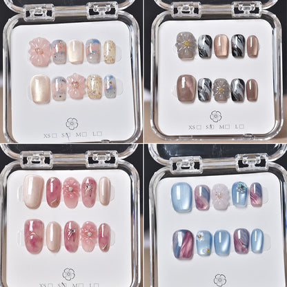 Dekorativer Floral Press-On Nagelset Brehn