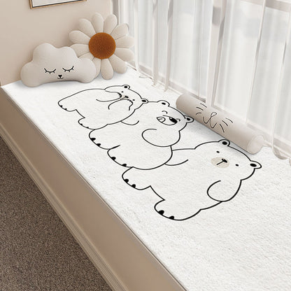Süße Katzen-Design Plüsch Badmatte Brehn