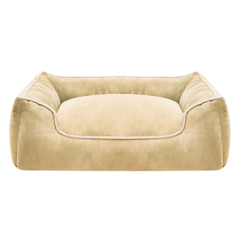 Gemütliches Samt-Hundebett