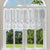 Elegante florale Spitzenfensterdekoration