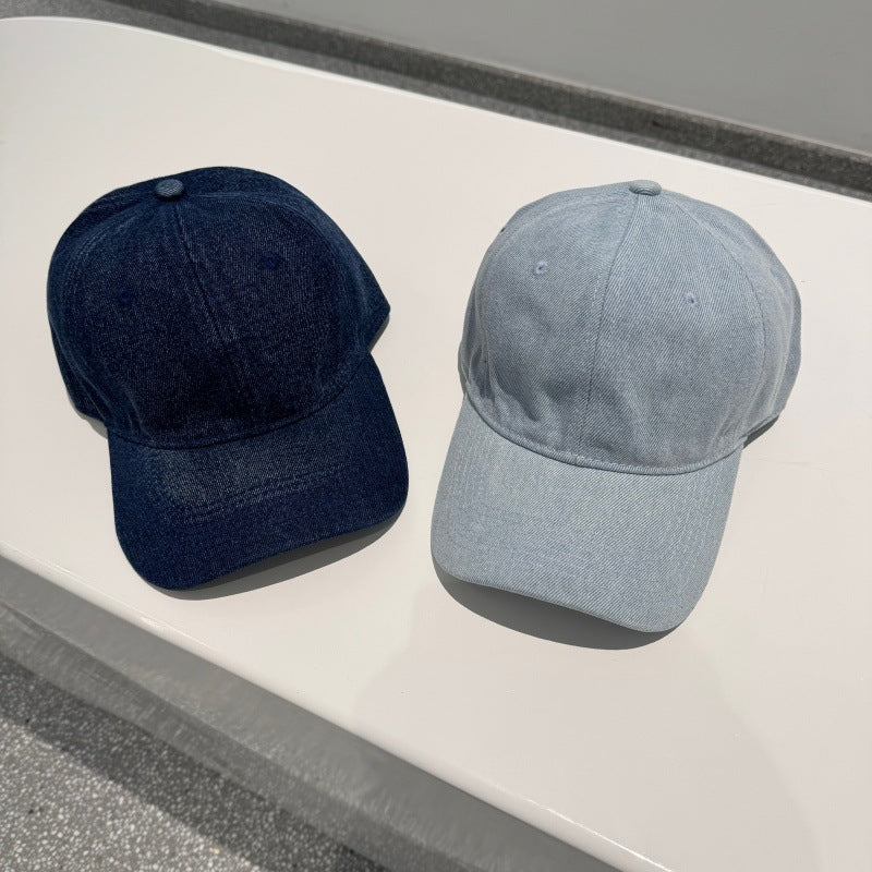 Damen klassische verstellbare Denim Baseballmütze Brehn