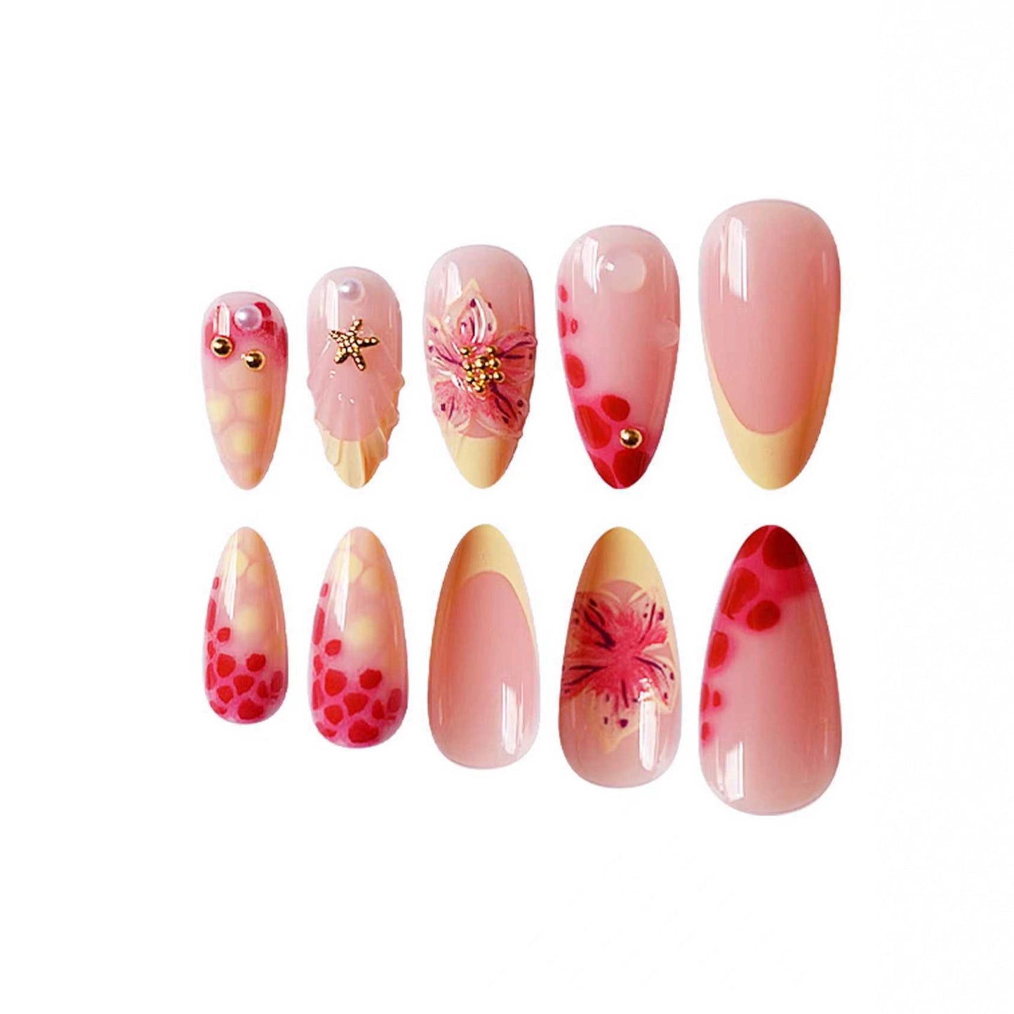 Florale 3D Nagelverlängerungen Brehn