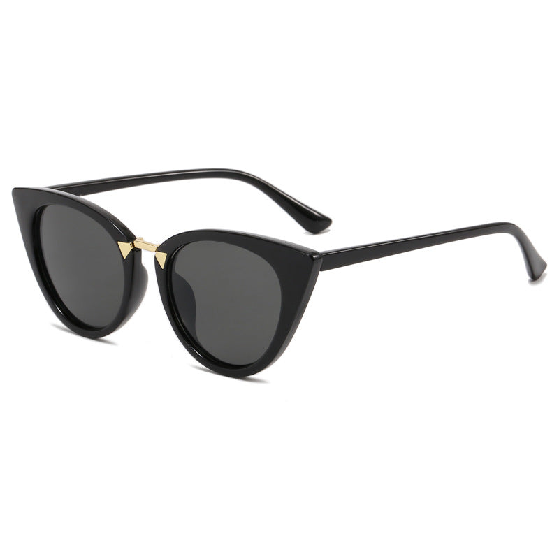 Damen Cat-Eye Sonnenbrille mit elegantem goldenen Detail Brehn