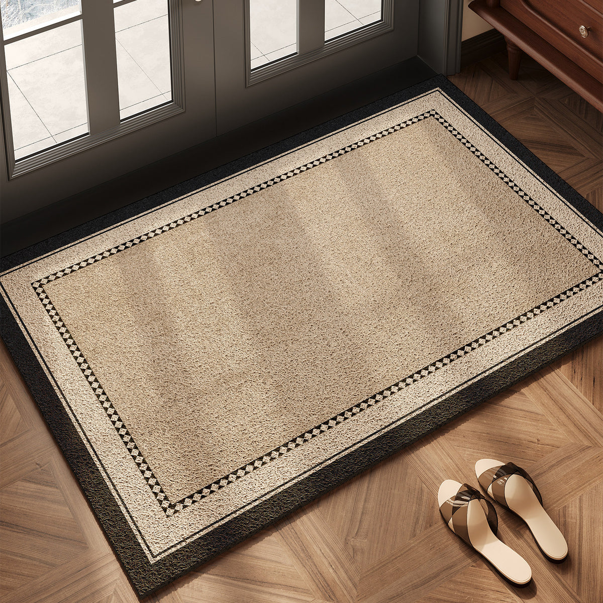 Elegante Fischgräten-Design Eingangsmatte für Zuhause