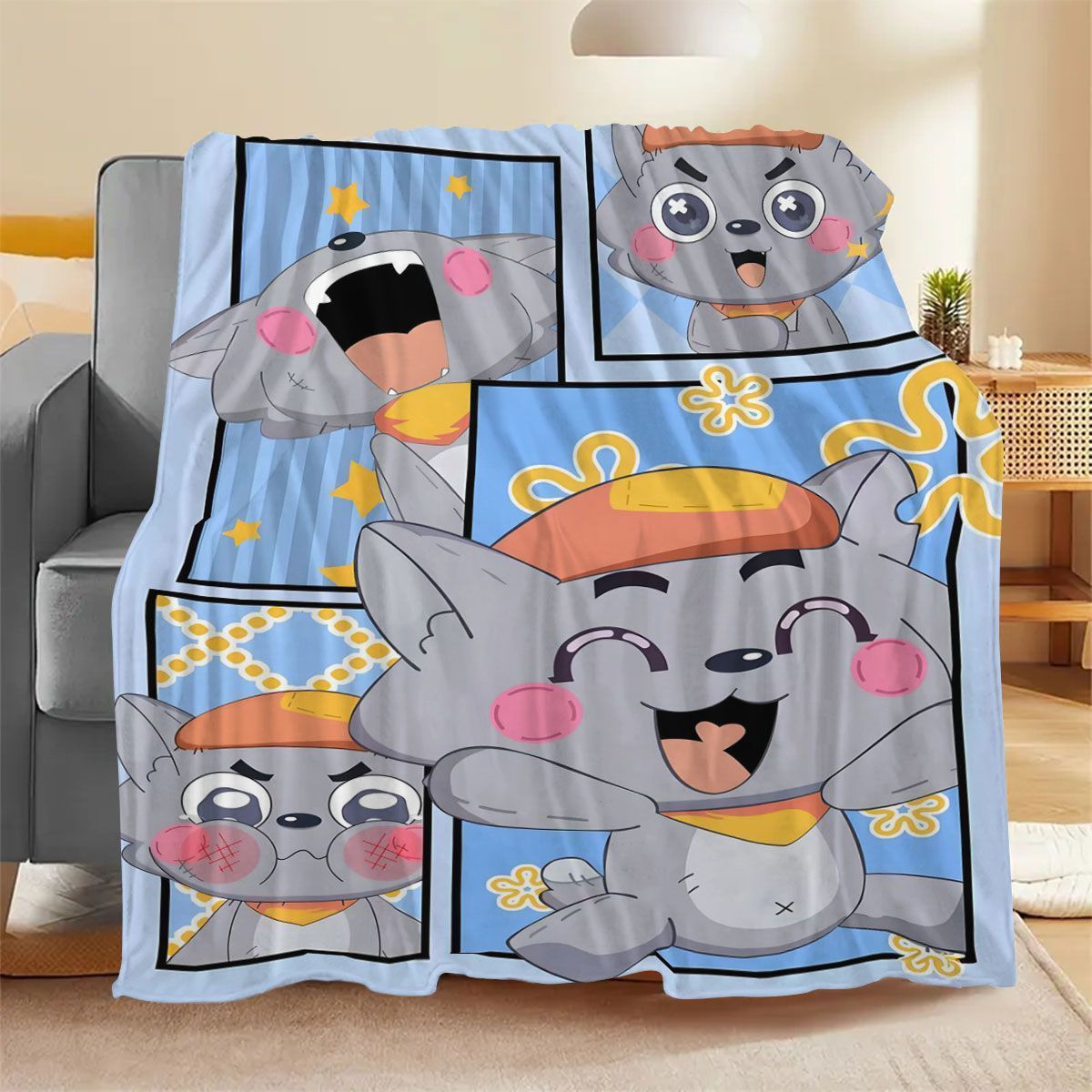 Cartoon Charakter Fleece Decke