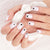 Herz-Beschmückte Press-On Nagelset Brehn