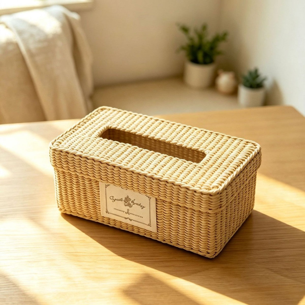 Natürliche Faser dekorative Aufbewahrungsbox Brehn