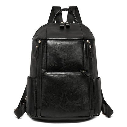 Elegante Multi-Compartt Faux-Leder-Rucksack Brehn