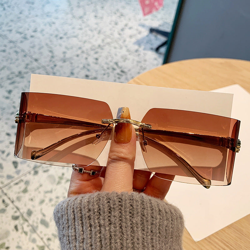 Damen rechteckige Fashion-Sonnenbrille Brehn