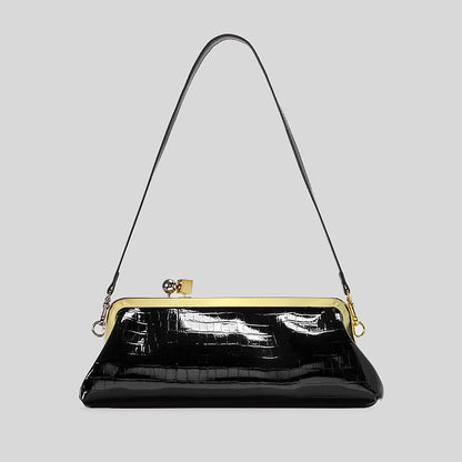 Elegante Lackleder Abendhandtasche