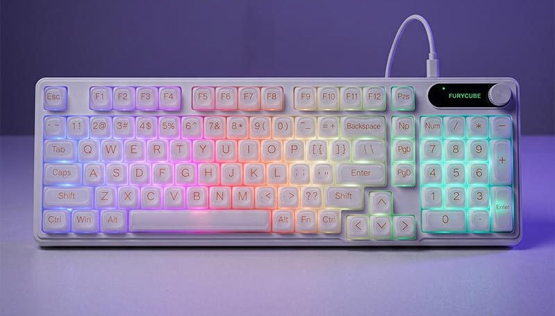 Retro Runde-Tasten Mechanische Tastatur Brehn