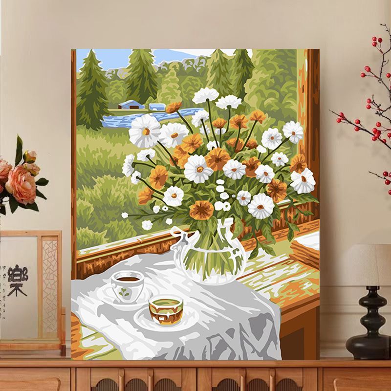 Floral Impressionist Leinwanddruck Brehn