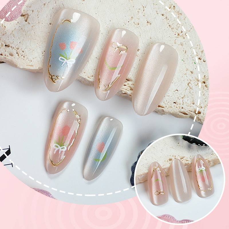 Dekoratives florales Press-On-Nageldesign