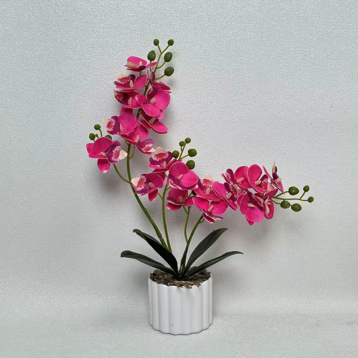 Künstliches Orchideenblumenarrangement für Wohnkultur und Innendekoration