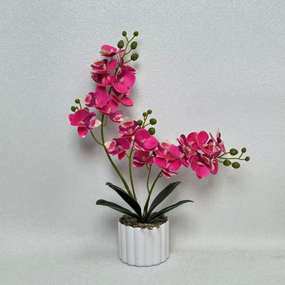 Künstliches Orchideenblumenarrangement für Wohnkultur und Innendekoration