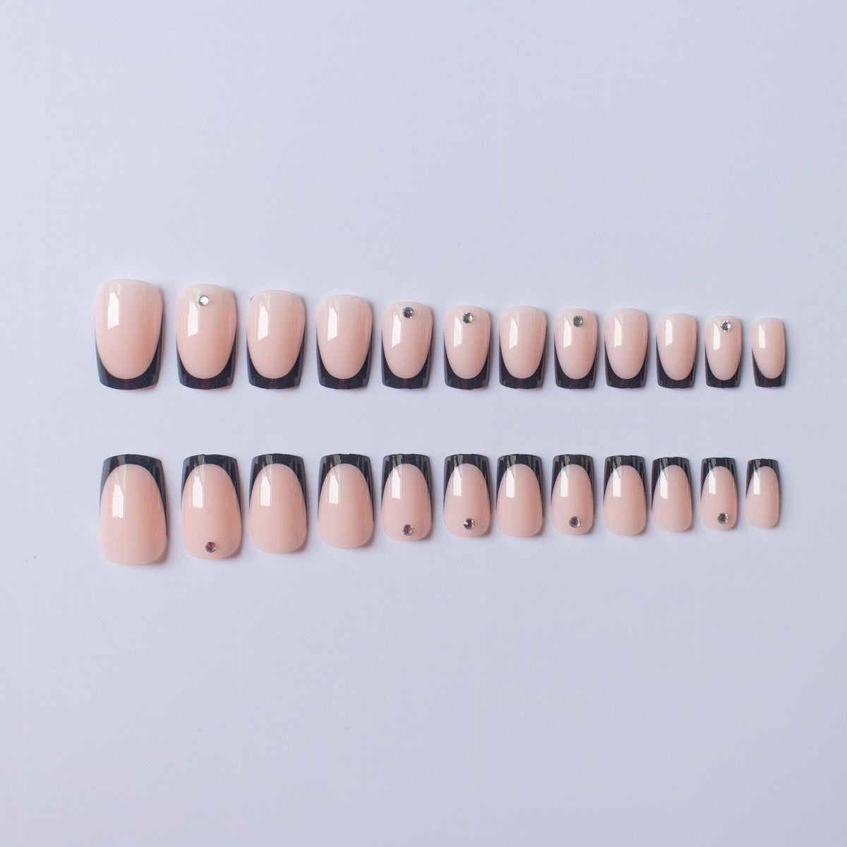 Chic Französische Tip Nagelkunst Set