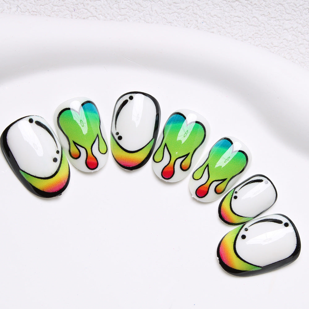 Künstlerische abstrakte Nagelkunst Brehn
