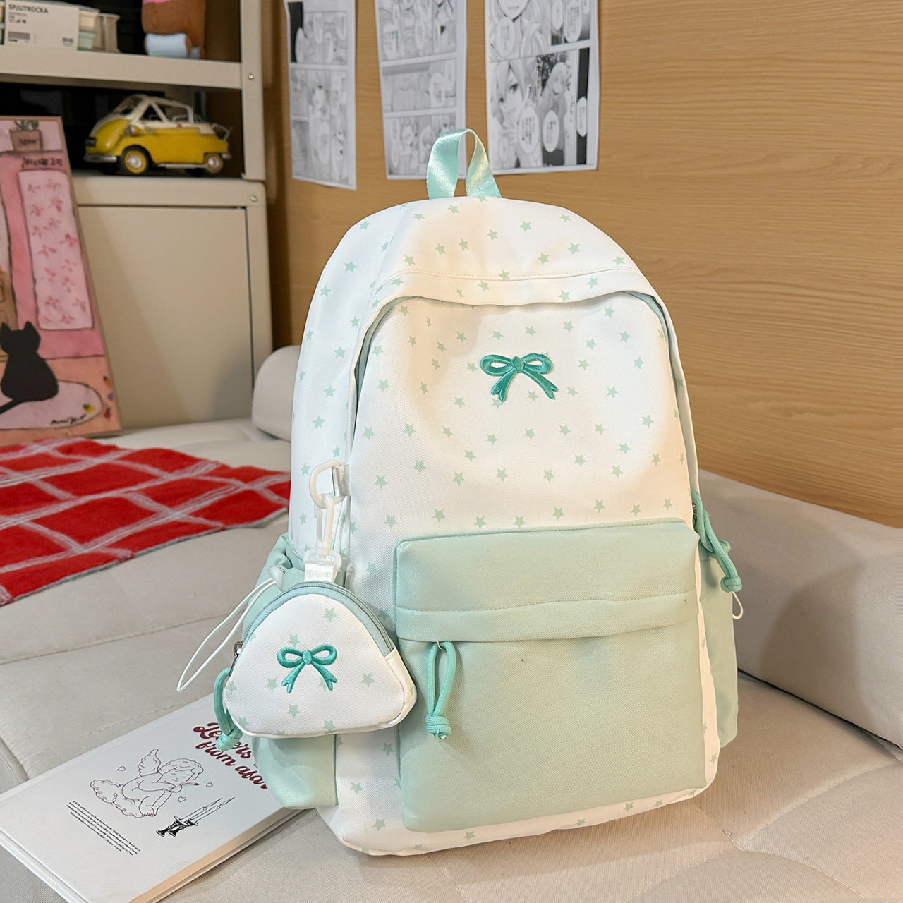 Verspielter, mit Schleifen verzierter Rucksack Brehn