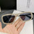 Damen modische Sonnenbrille mit funkelndem Rahmen Brehn
