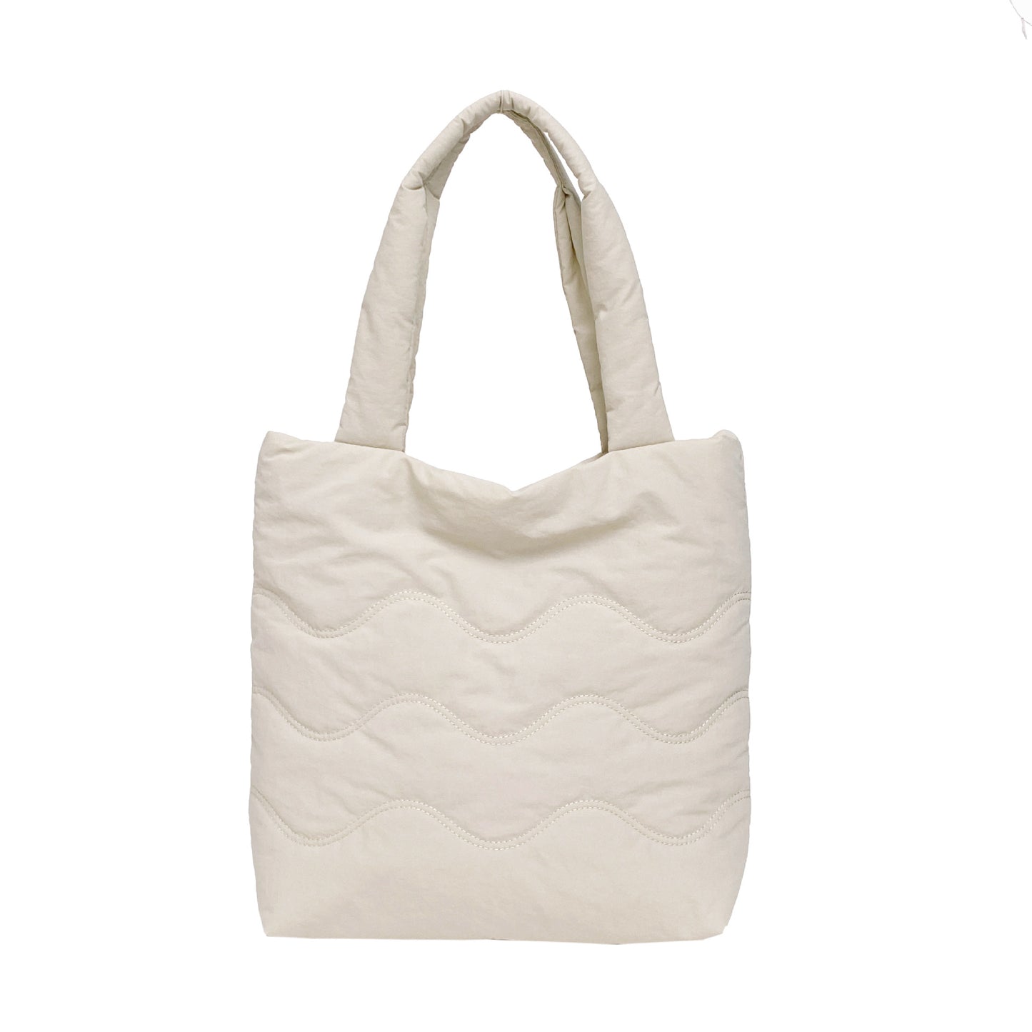 Gefütterte Schultertasche mit Wellenförmigem Design Brehn